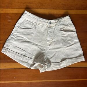 Forever 21 High Waist Carpenter Shorts